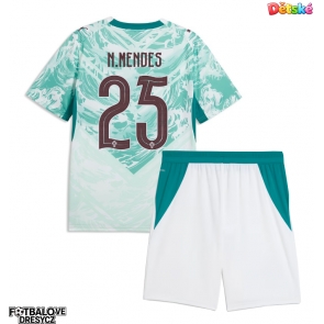 Portugalsko Nuno Mendes #25 Dětské Venkovní dres komplet MS 2026 Krátký Rukáv (+ trenýrky)